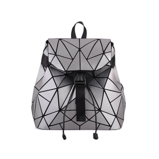 Flexible Geometric Matte Drawstring Backpack - Backpacks - mostwantedusa