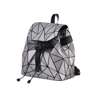 Flexible Geometric Matte Drawstring Backpack - Backpacks - mostwantedusa