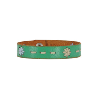 Floral Stitched Leather Bracelet - Bracelet - mostwantedusa