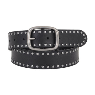 Grunge Stud Lined Leather Belt - Belt - mostwantedusa