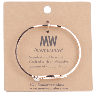 Leaf and Marble Circle Bracelet - Bracelet - mostwantedusa