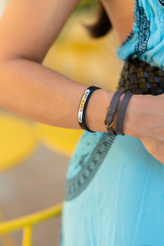 Minimalistic Double Wrap Bracelet with Buckle Closure - Bracelet - mostwantedusa