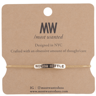 Never Settle Bracelet - Bracelet - mostwantedusa