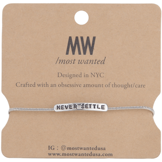 Never Settle Bracelet - Bracelet - mostwantedusa