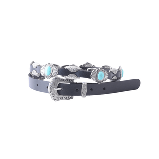 New Mexico Leather Concho Belt - Belts - mostwantedusa