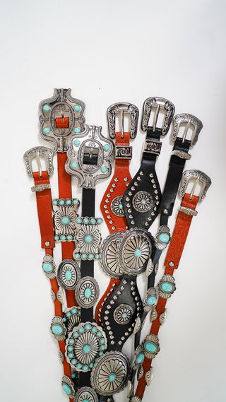 New Mexico Leather Concho Belt - Belts - mostwantedusa