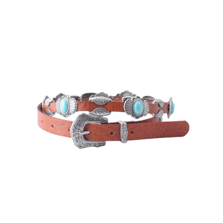 New Mexico Leather Concho Belt - Belts - mostwantedusa