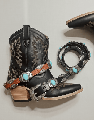 New Mexico Leather Concho Belt - Belts - mostwantedusa