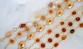 Floral Engraved Chain Belt