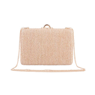 Raffia Clutch with Seashell Accent - Handbag - mostwantedusa