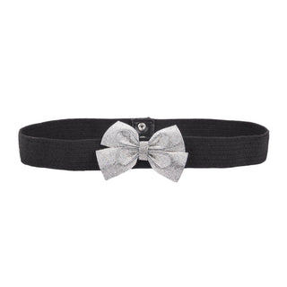 Rhinestone Bow Stretch Belt
