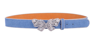 Rhinestone Butterfly Buckle Belt - Belts - mostwantedusa