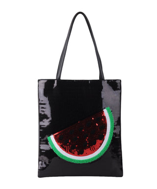 Sequin Tote with Watermelon - Handbag - mostwantedusa