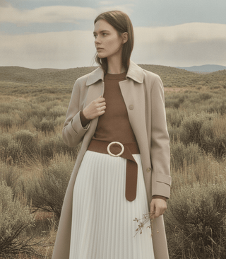 Sienna Suede Wrap Belt with Oversized Oval Buckle - Belt - mostwantedusa