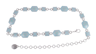 Silver Aztec Design Chain Belt - Belts - mostwantedusa