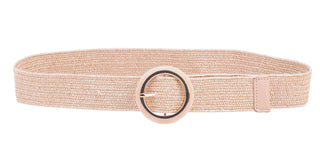 Simple Circle Acrylic Buckle Stretch Belt - Belts - mostwantedusa