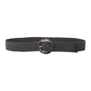 Simple Circle Acrylic Buckle Stretch Belt