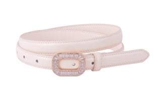 Skinny Rhinestone Buckle Belt - Belts - mostwantedusa