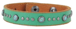 Skinny Turquoise and Studs Bracelet - mostwantedusa