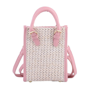 Square Woven Crossbody - Handbag - mostwantedusa