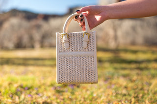 Square Woven Crossbody - Handbag - mostwantedusa