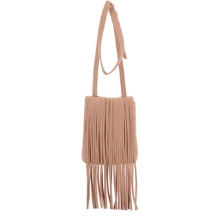 Suede Fringe Crossbody Bag - Handbag - mostwantedusa