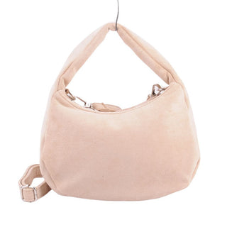 Suede Handbag with Shoulder Strap - Handbag - mostwantedusa