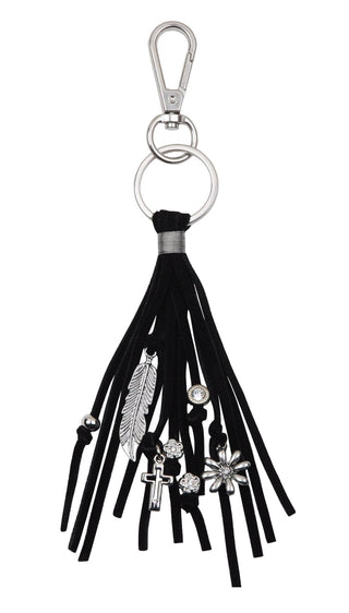 Suede Tassel Charm Keychain - Small Leather Good - mostwantedusa