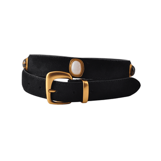 The Stargazer's Stone Studded Suede Belt - Belt - mostwantedusa