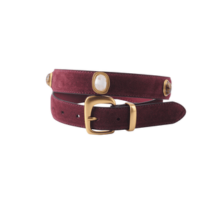The Stargazer's Stone Studded Suede Belt - Belt - mostwantedusa