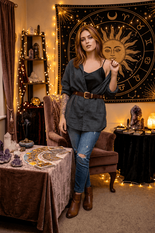 The Stargazer's Stone Studded Suede Belt - Belt - mostwantedusa