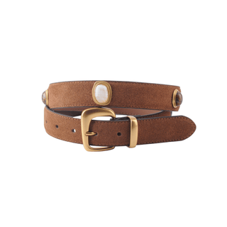 The Stargazer's Stone Studded Suede Belt - Belt - mostwantedusa