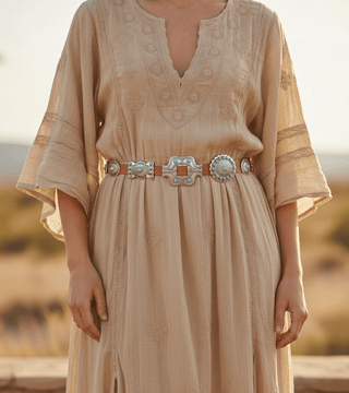 Turquoise Dottie Floral Concho Belt - Belt - mostwantedusa