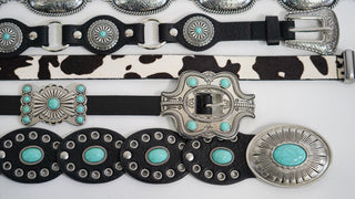 Turquoise Dottie Floral Concho Belt - Belt - mostwantedusa