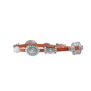 Turquoise Dottie Floral Concho Belt - Belt - mostwantedusa