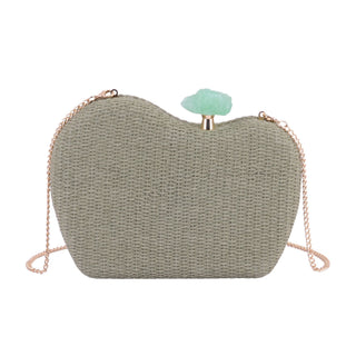 Wavy Raffia Colored Clutch - Handbag - mostwantedusa