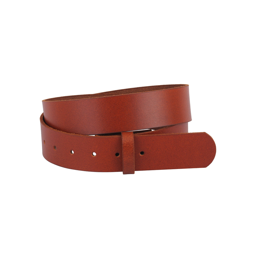 Rolled up of Tan Smooth Snap On Leather Belt Strap | Most Wanted USA