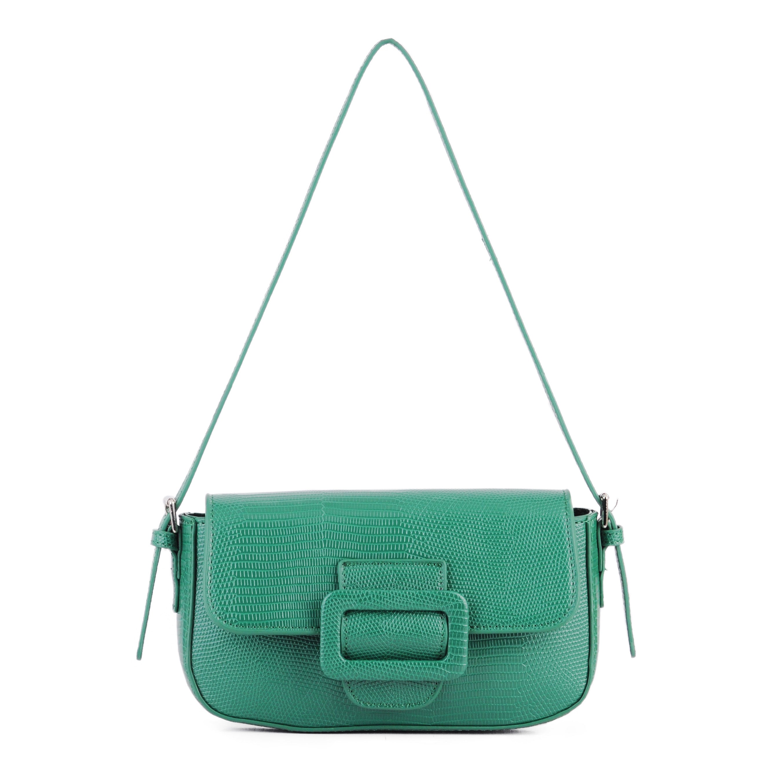 Buckle baguette bag hot sale