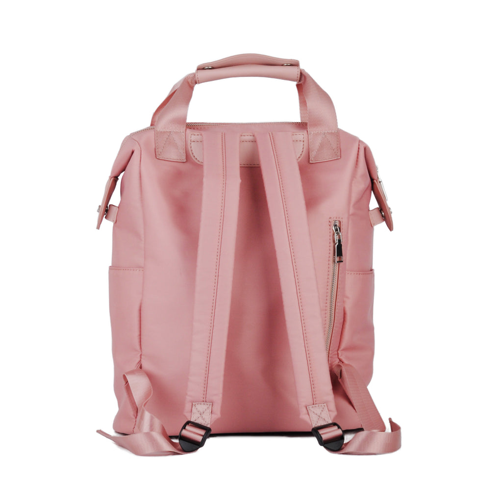Back of Blush Lightweight Nylon Backpack | Most Wanted USA