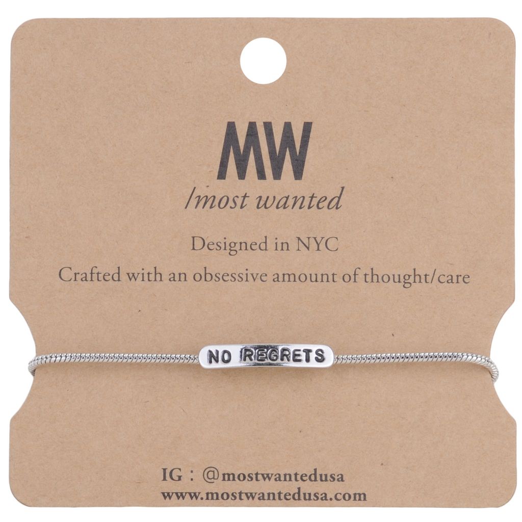 2123 - No Regrets Bracelet - Most Wanted USA