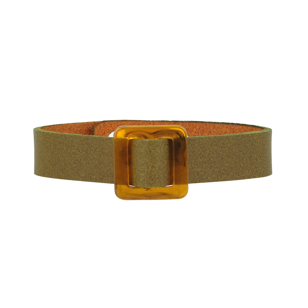 Square Resin Ornament Bracelet  with Snap Closure - mostwantedusa