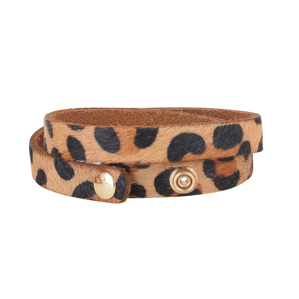 The Leopard Double Wrap Bracelet - mostwantedusa