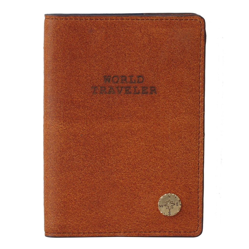 World Traveler Leather Passport Holder - mostwantedusa