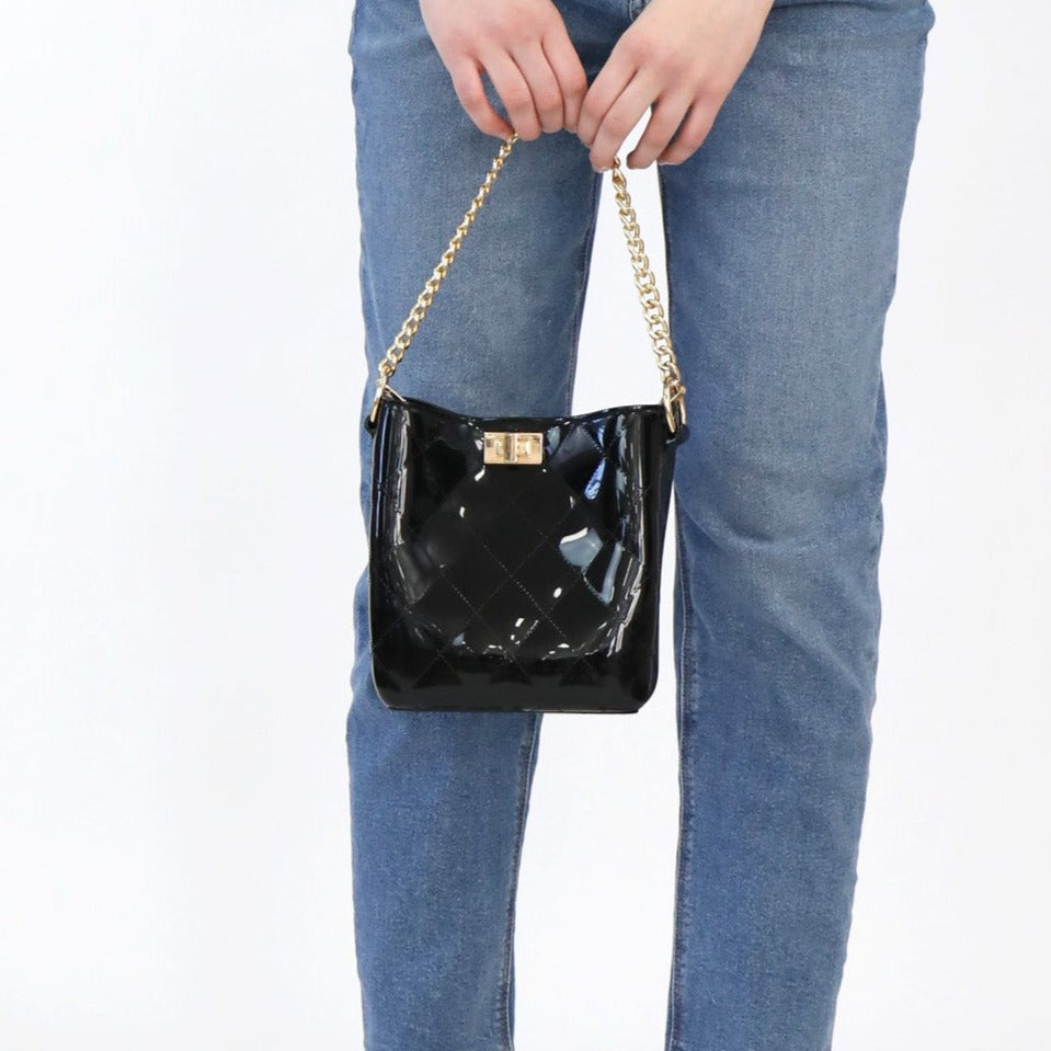 Jelly Bucket Chain Shoulder and Crossbody Bag - Most Wanted USA